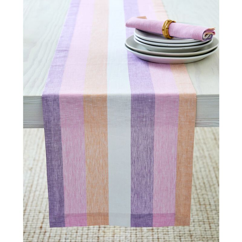 Christmas Linen Table Runner - Gelato Stripe, Solino Home