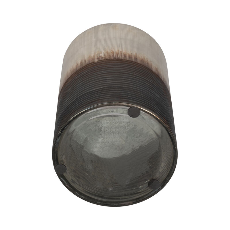9" Metallic 2-Tone Glass Vase image number 5