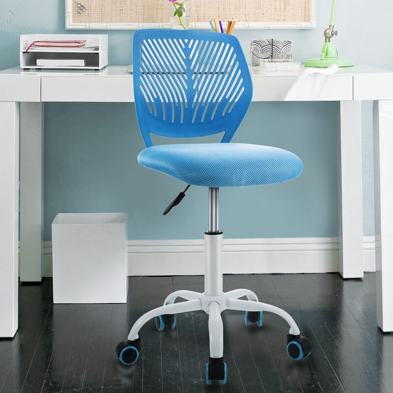 Adjustable Office Task Desk Chair, Armless Design for Comfortable Workspace