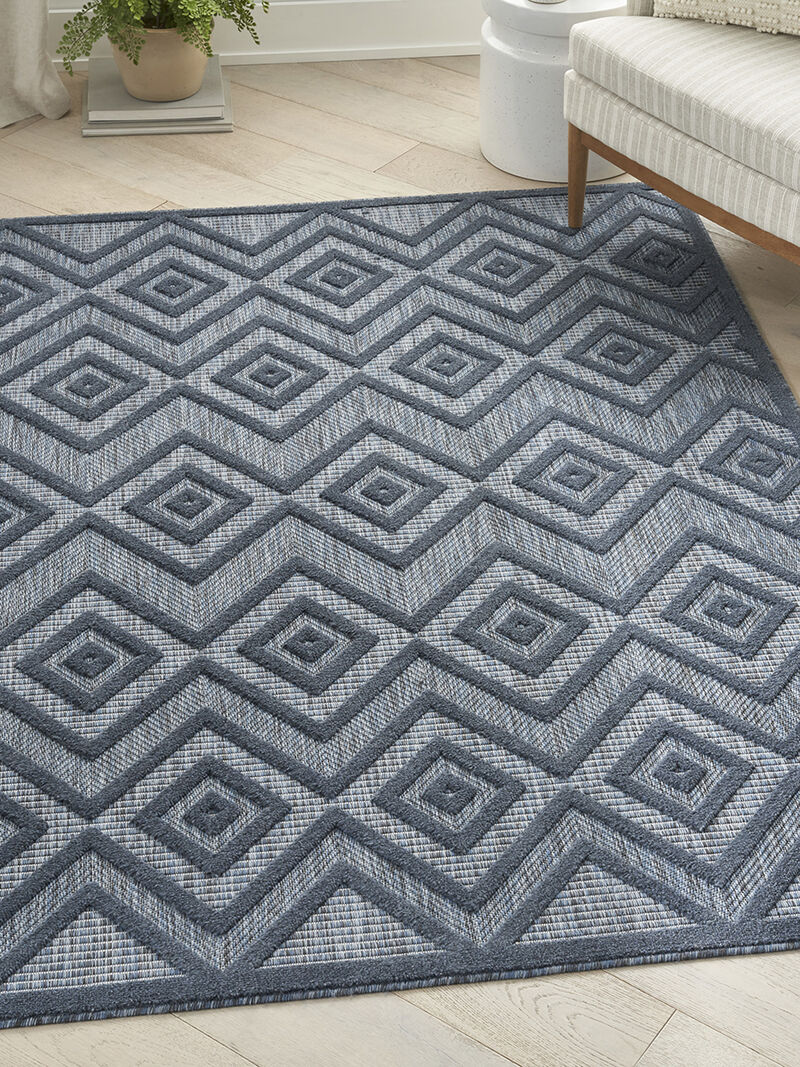 Versatile NRV01 Navy/Blue 4' x 6' Rug
