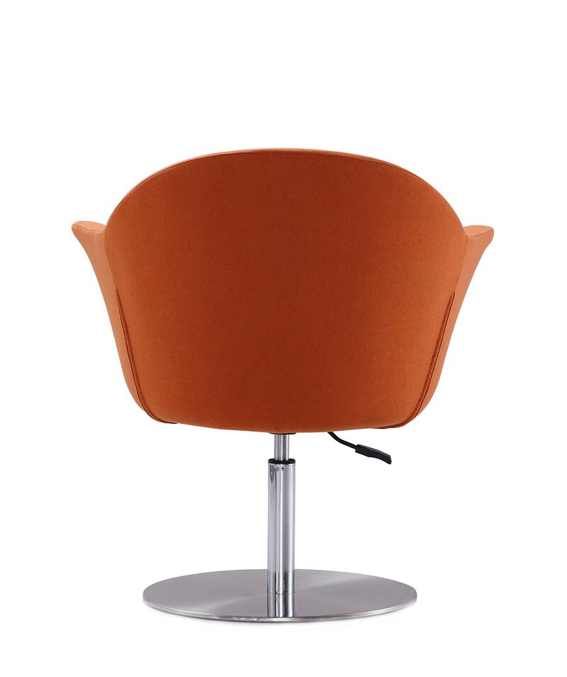 Voyager Orange Swivel Accent Chairs (Set of 2)