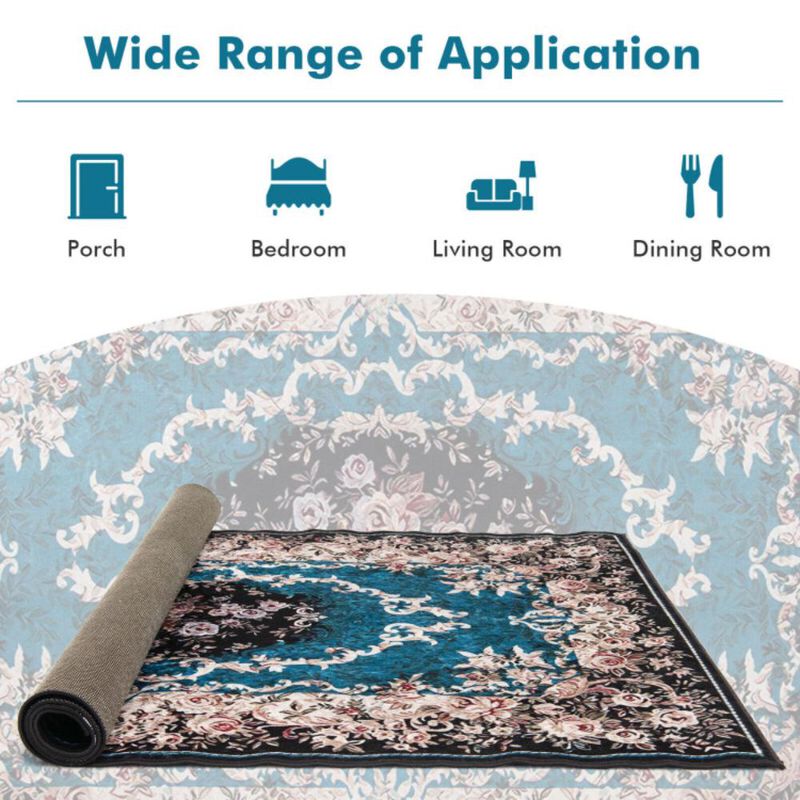 Hivvago Area Rug with Non-Shedding Surface and Anti-slip Bottom