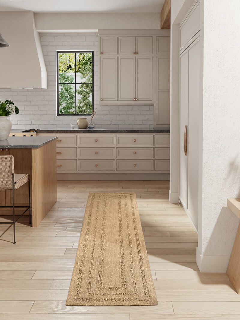 Natural Seagrass NSG01 Natural 2'3" x 8' Rug image number 5