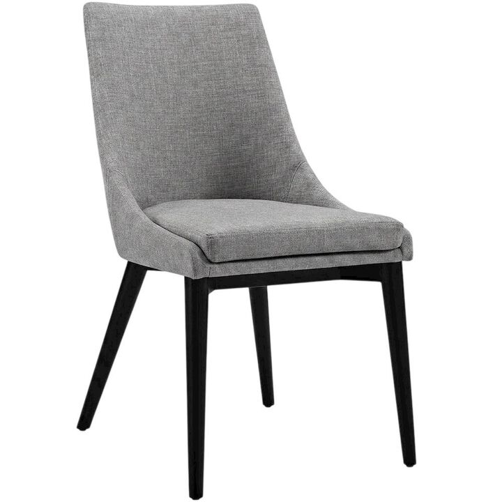 Fabric-Upholstered Dining Chair with Cushioned Seat