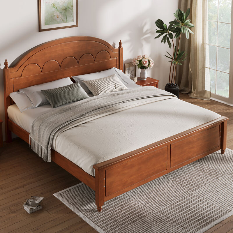 Upholstered Platform Bed image number 1