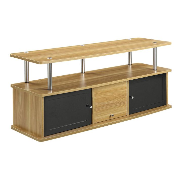 Convience Concept, Inc. TV Stand with 3 Storage Cabinets and Shelf for TVs up to 55 inches