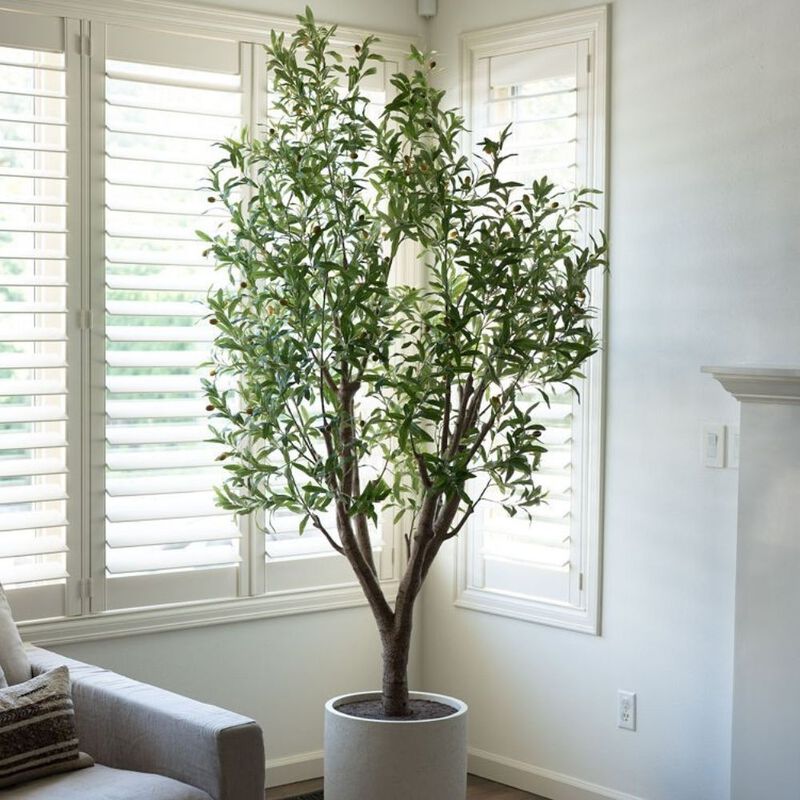 8' Artificial Olive Tree image number 2