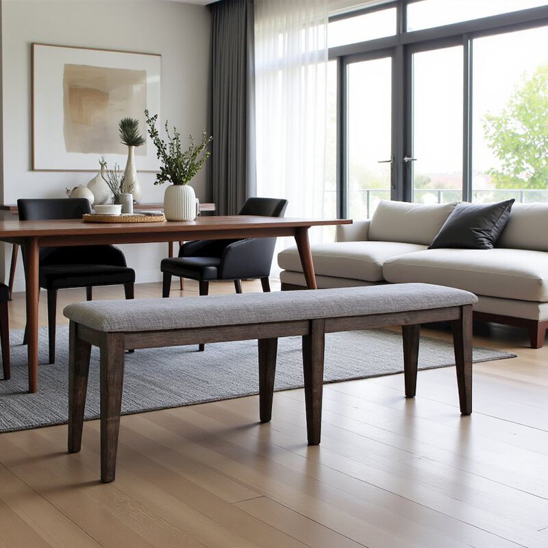Starlight Canyon Home Brown Dining Bench – Solid Wood Bench for Dining Table with Storage