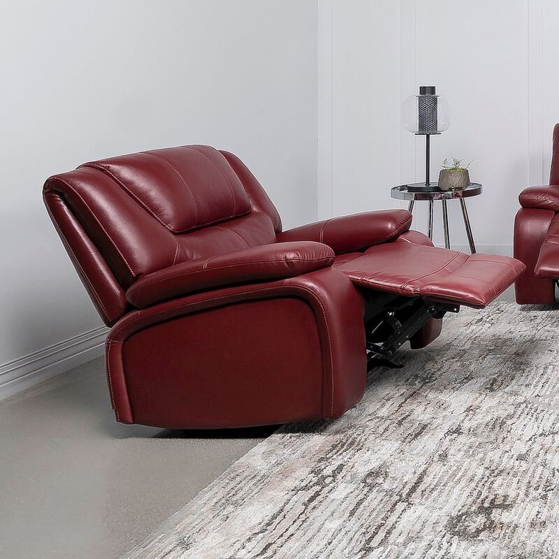 Coaster Co. of America Camila Upholstered Glider Recliner Chair Red image number 6