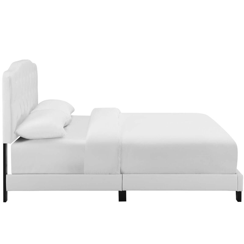 Modway - Amelia King Faux Leather Bed White