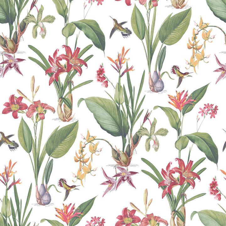 Secret Garden Cottage Botanical Multi-coloured Wallpaper G78505