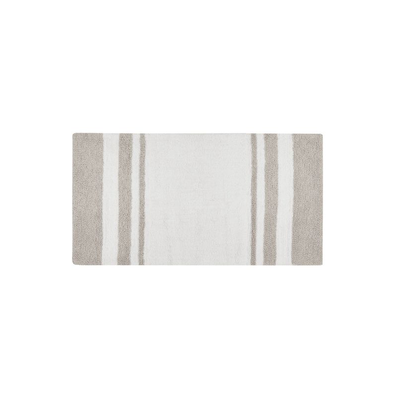 Gracie Mills Cecelia Casual Stripes Cotton Reversible Bath Rug image number 0