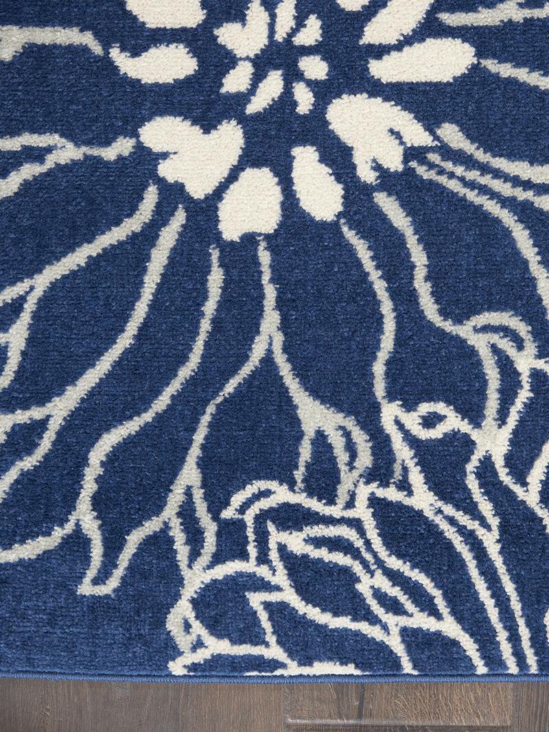 Passion PSN17 Navy/Ivory 1'10" x 6' Rug image number 1