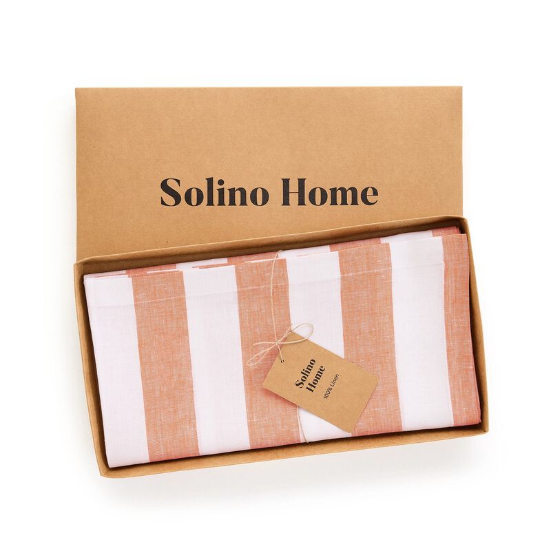 Linen Table Throw - Cabana Stripe image number 3