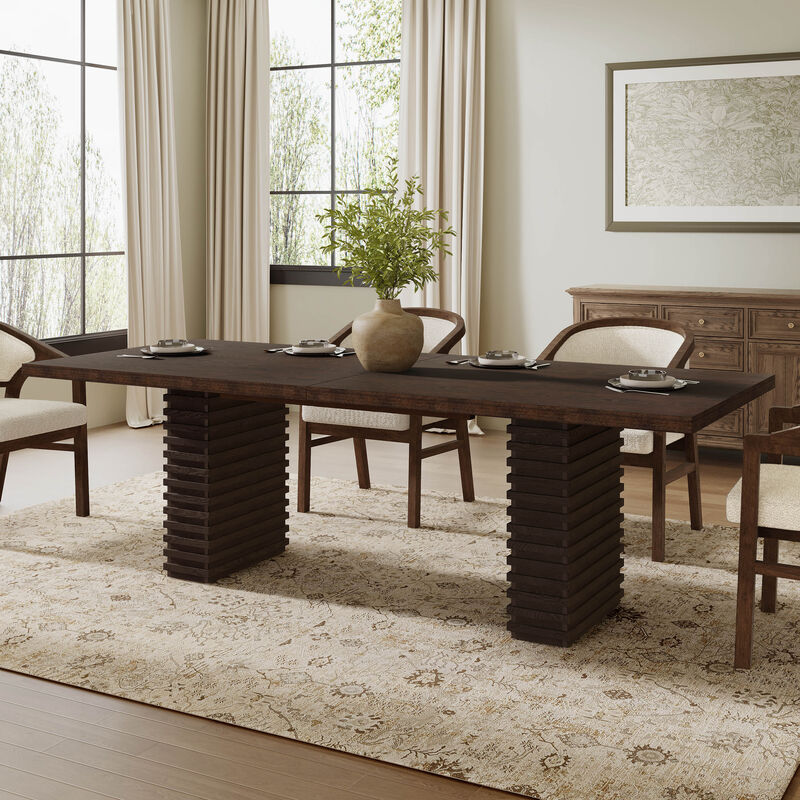 Merax Modern Industrial Dining Table image number 1