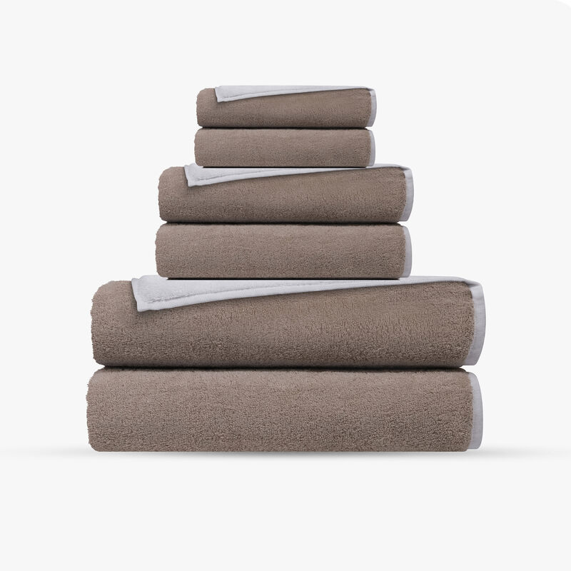 Double Face 6 pcs Turkish Towels Set