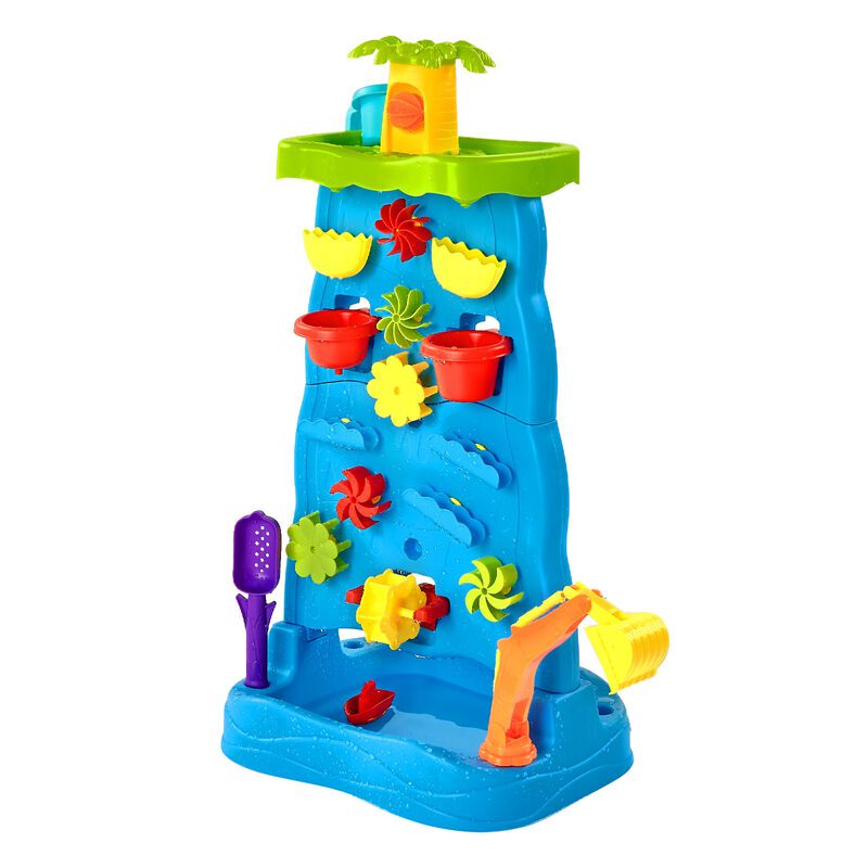 Kids Sand and Water Table, Double-Sided Sensory Activity Table with Accessories image number 8