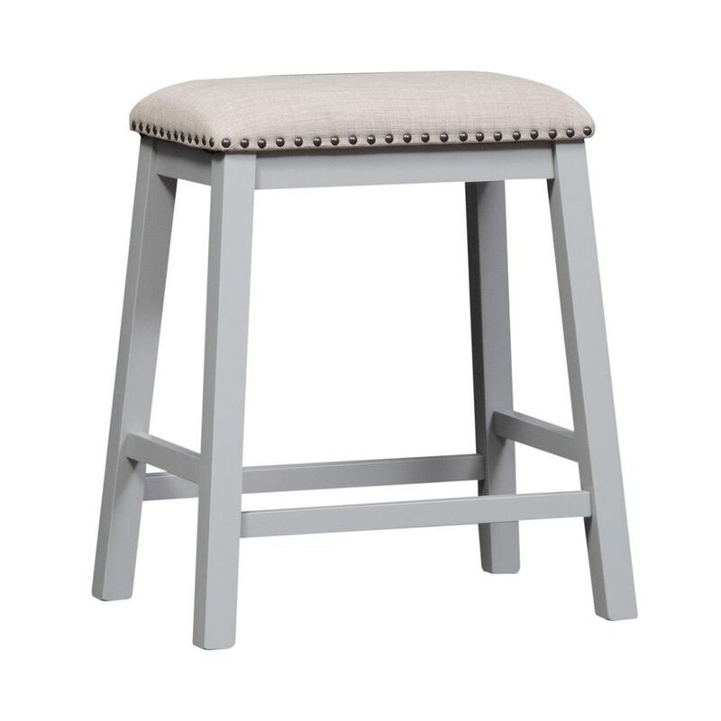 Liberty Furniture Brook Creek 5 Piece Counter Set in Gray image number 1