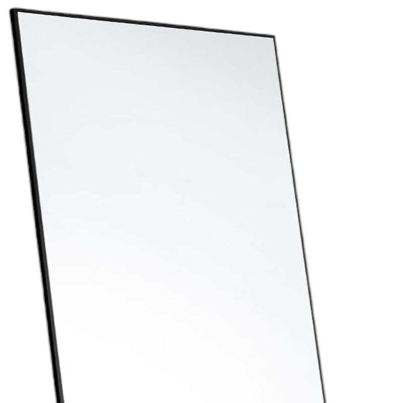HomeRoots 63" Black Metal Freestanding and Wall Mount Framed Full Length Mirror image number 3