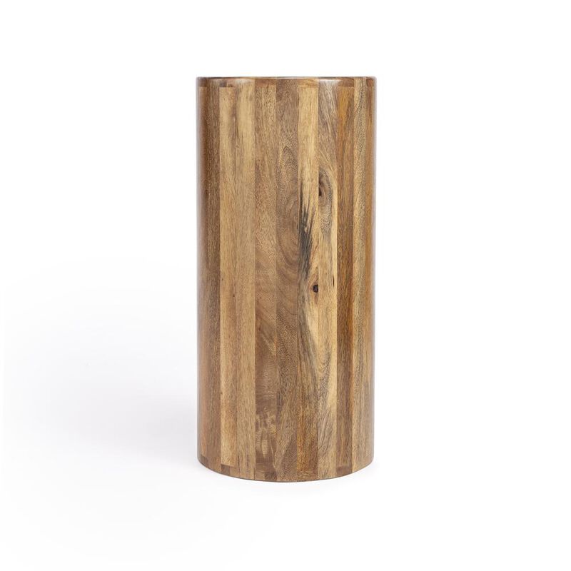 Butler Specialty Company Liam Light Wood End Table with Storage, Light Brown