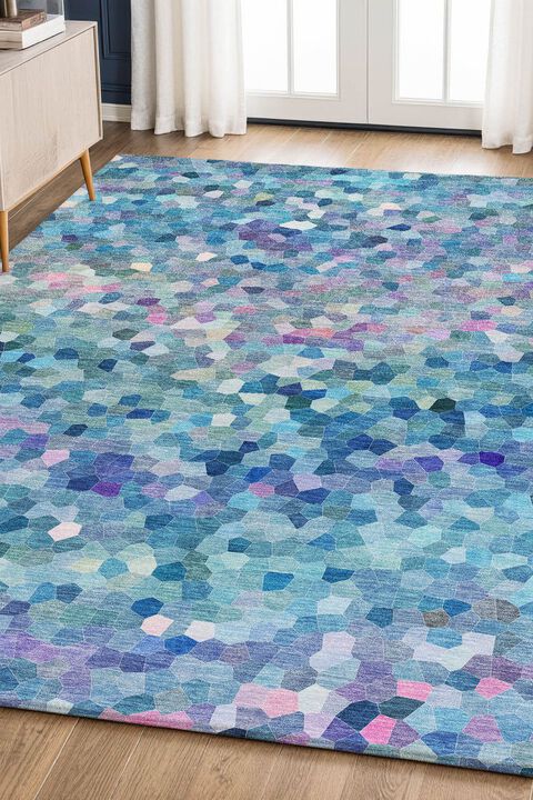 Kaleidoscope KL1 Turquoise 9' x 12' Rug