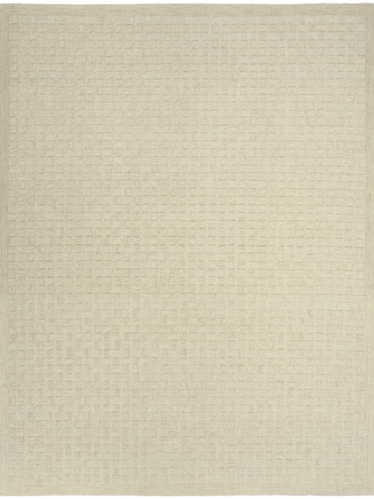 Pure Grids PGR01 Ivory/Beige 8'6" x 11'6" Rug
