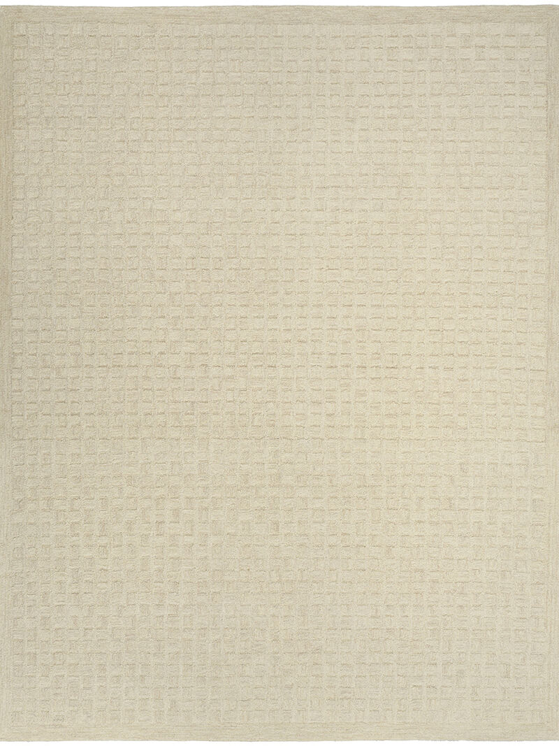 Pure Grids PGR01 Ivory/Beige 8'6" x 11'6" Rug