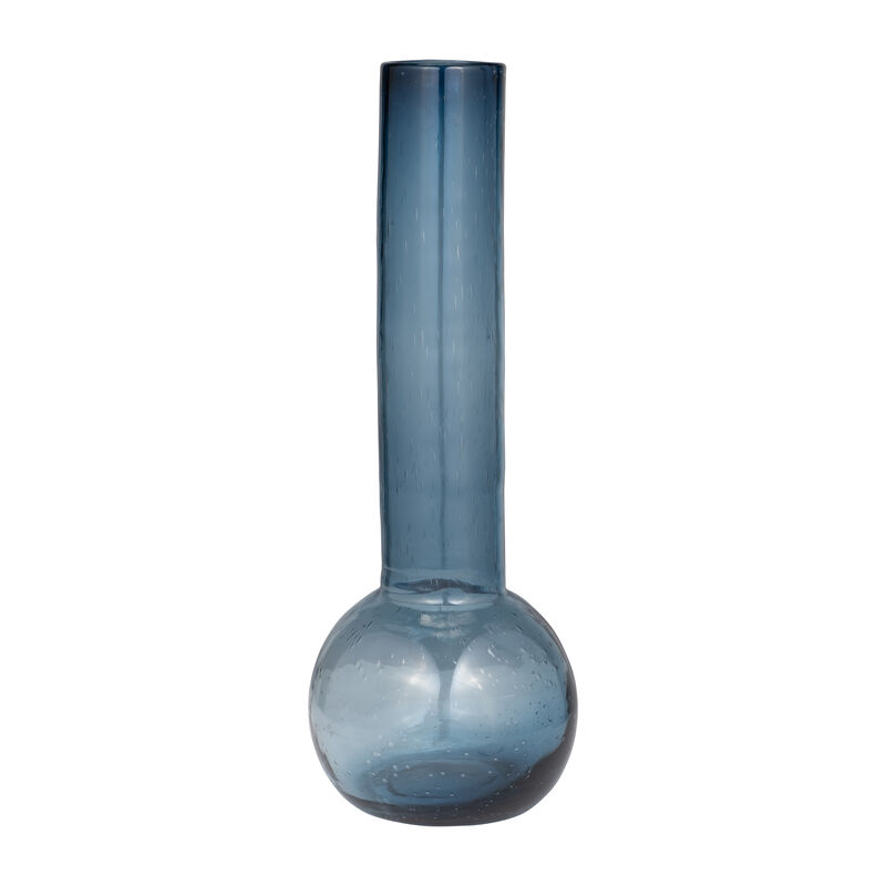 Glass, 20" Vase Blue image number 1
