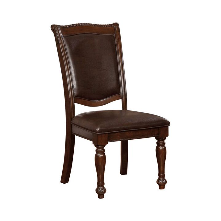 Alpena Traditional Style Side Chair Set Of 2-Benzara