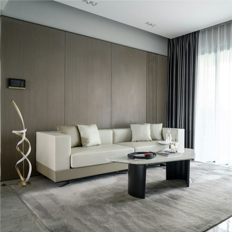 Golden Swirl 31W LED Floor Lamp 59 in. - 3000K Warm Glow- Stepless Dimming