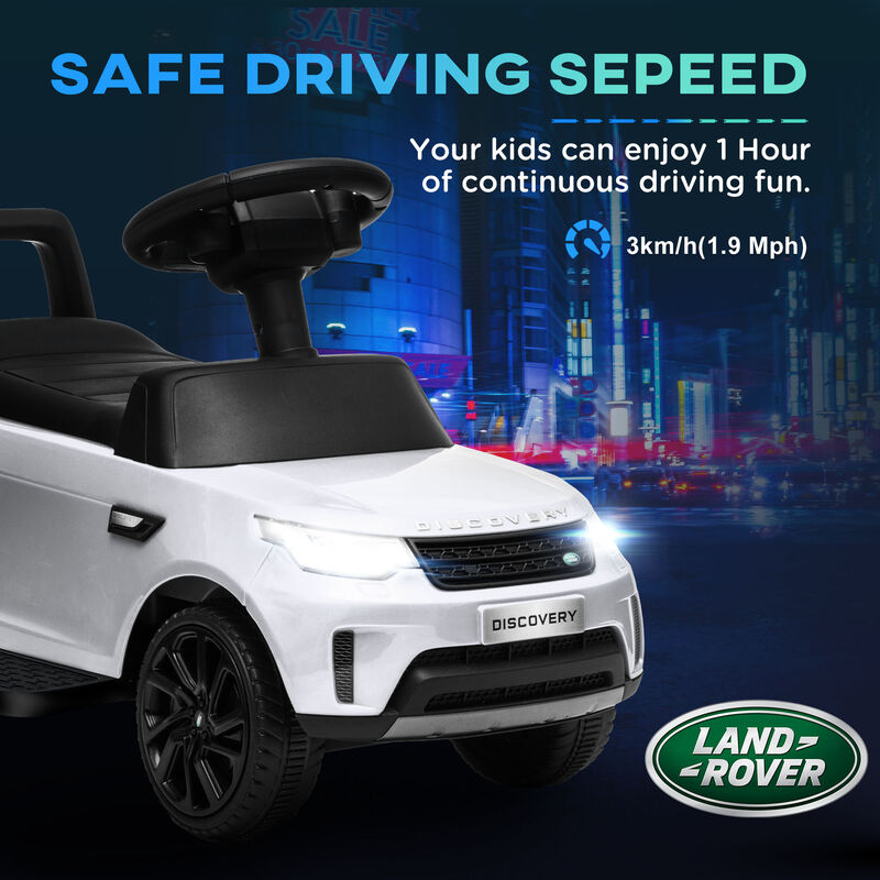 BreeBe 2 in 1 Land Rover Licensed 6V Ride on Car Sliding Car Battery Powered Electric Car w/ Headlights Music Horn image number 6