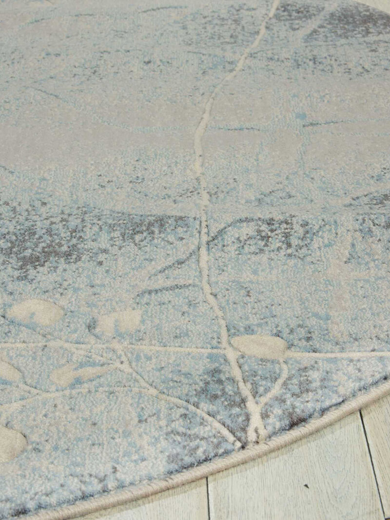 Somerset ST74 Silver/Blue 5'6" x Round Rug image number 2