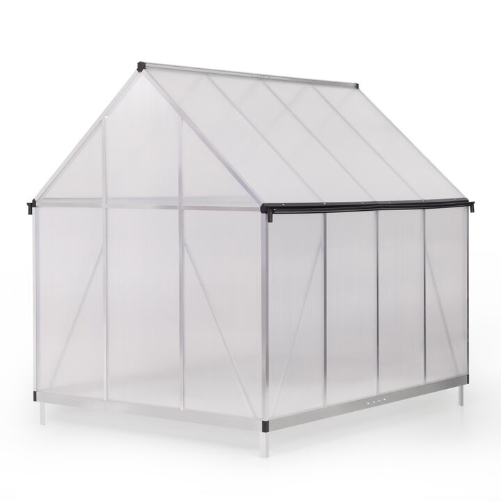 Streamdale Greenhouse: Aluminum, Polycarb, Vent, Door