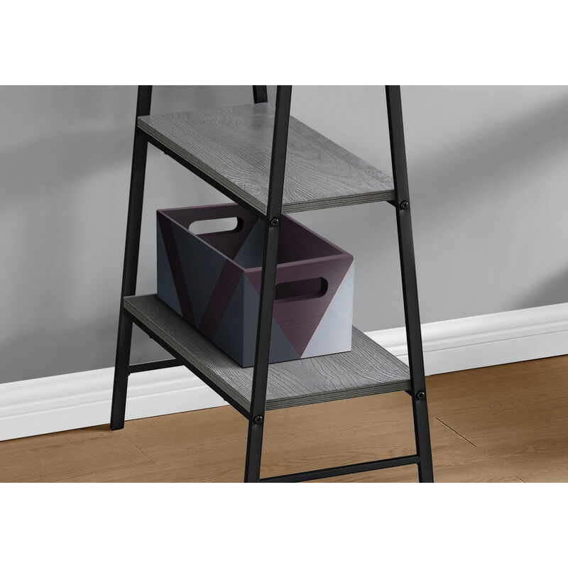 Monarch Specialties I 7524 Computer Desk, Home Office, Laptop, Storage Shelves, 48"L, Work, Metal, Laminate, Grey, Black, Contemporary, Modern