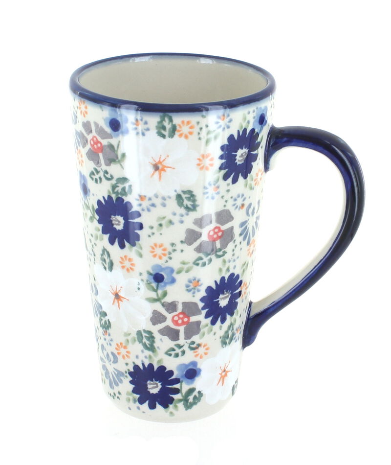 Blue Rose Polish Pottery Eloise Large Coffee Mug