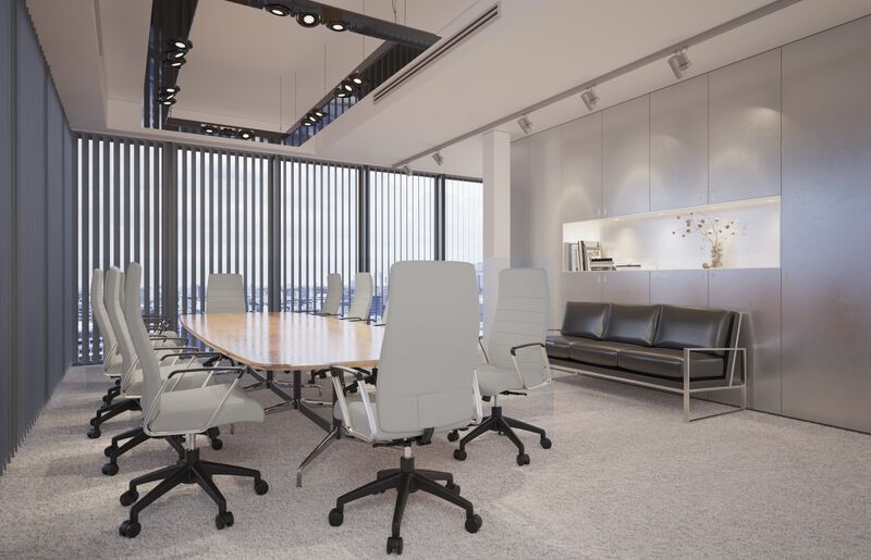 LeisureMod Hilton Modern High Back Leather Conference Office Chair with Adjustable Height & Swivel &ndash; Ergonomic and Stylish Office Seating