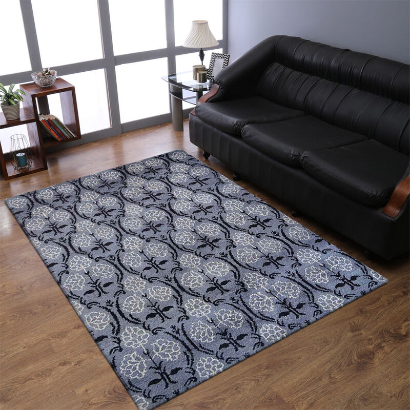 Rugsotic Carpets Hand Knotted Silk Size Area Rug Floral Size NS1221 image number 1