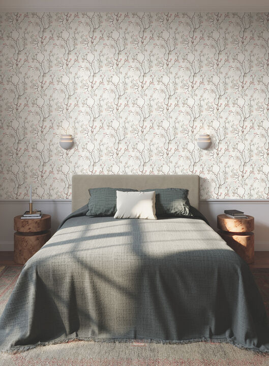 Avril Chinoiserie Blush Wallpaper