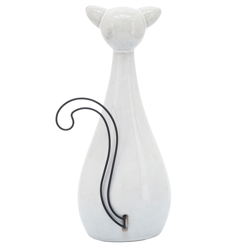 10"H Chubby Cat W/ Glasses image number 4