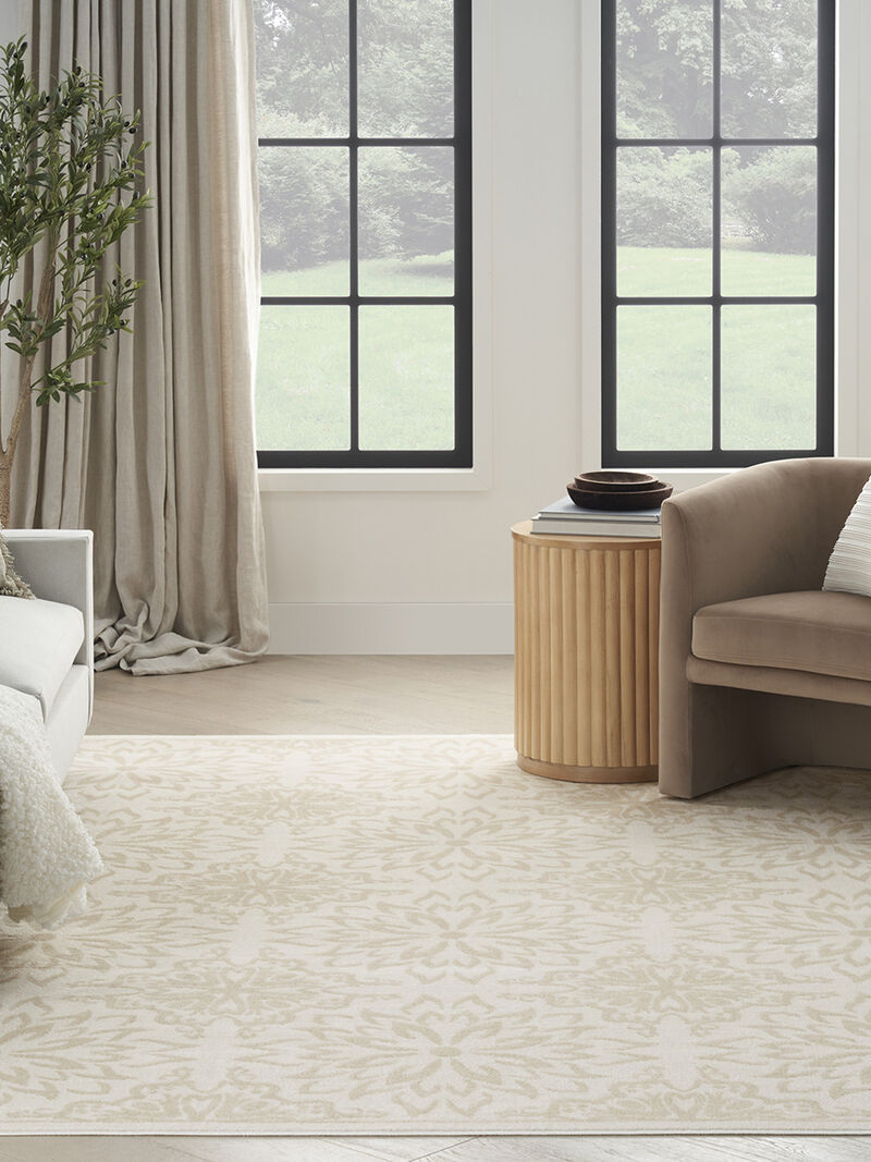 Jubilant JUB06 Ivory/Beige 4' x 6' Rug