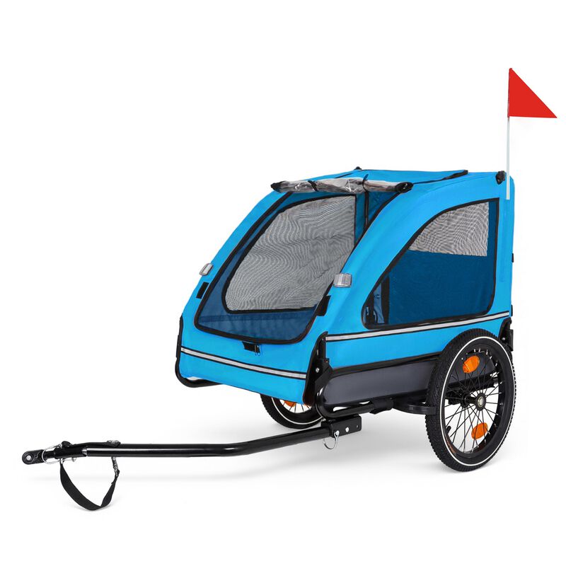 88LB Capacity Pet Bike Trailer for Small and Medium Dogs &ndash; Foldable, Non-Slip & Safe image number 0
