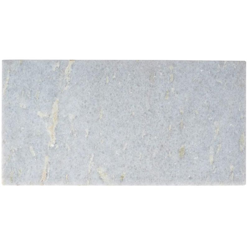 Butler Specialty Company Koler Marble & Leather Magazine Table, Off-White