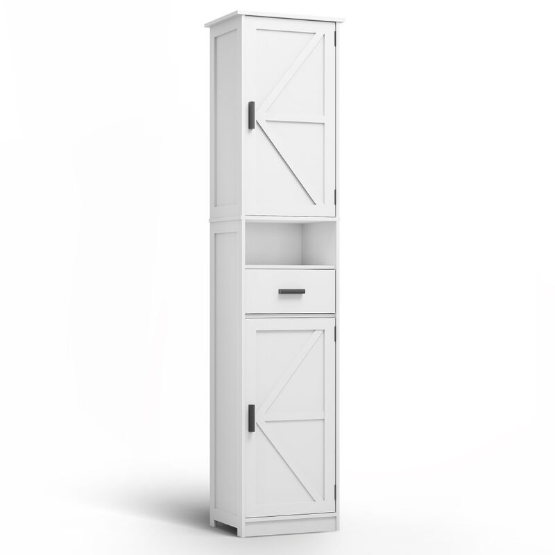 Zaxser Narrow Bathroom Storage Cabinet image number 6