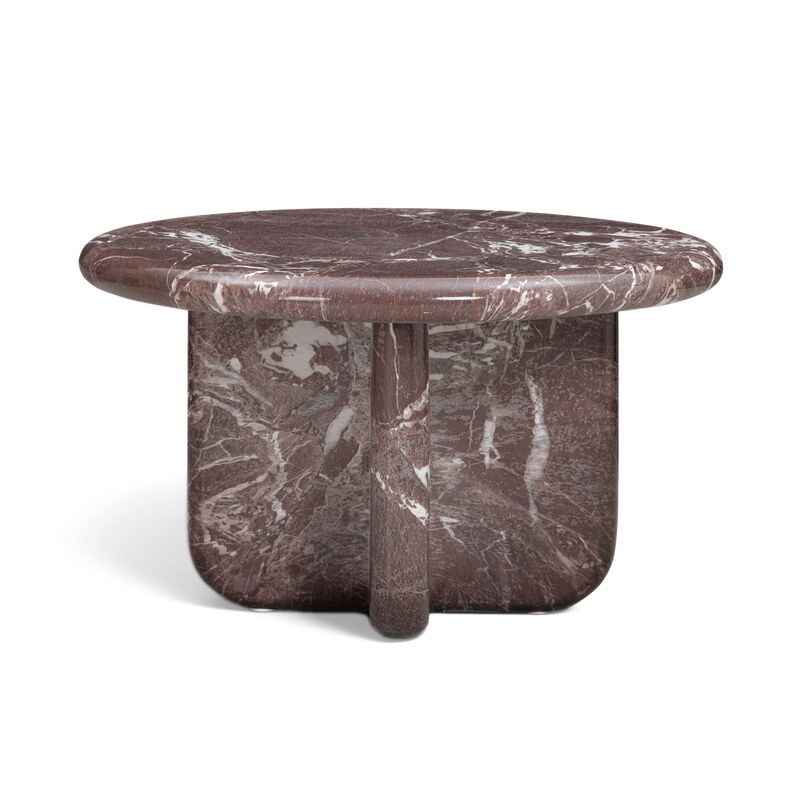 Juju 2-Piece Faux Red Lavento Indoor/Outdoor Nesting Coffee Table Set image number 2