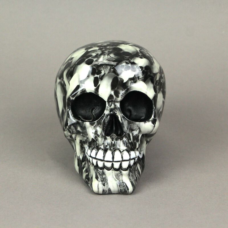 Resin Skulls Print Skull Statue Skeleton Home Decor Gothic Sculpture Figurine image number 3