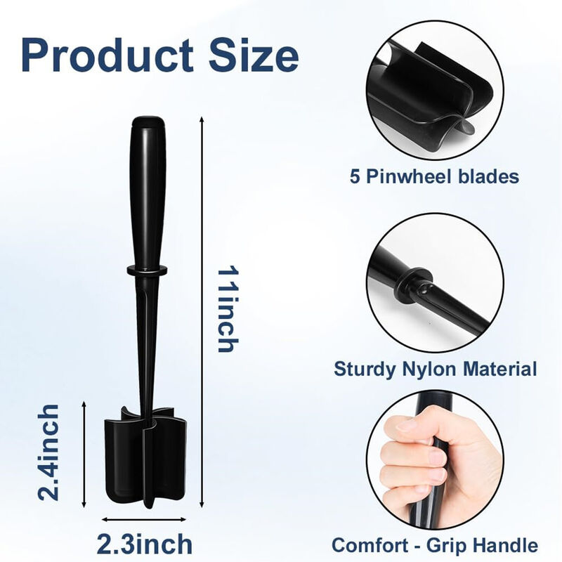 Heat Resistant Meat and Potato Masher 5 Blades Ground Meat Chopper image number 3