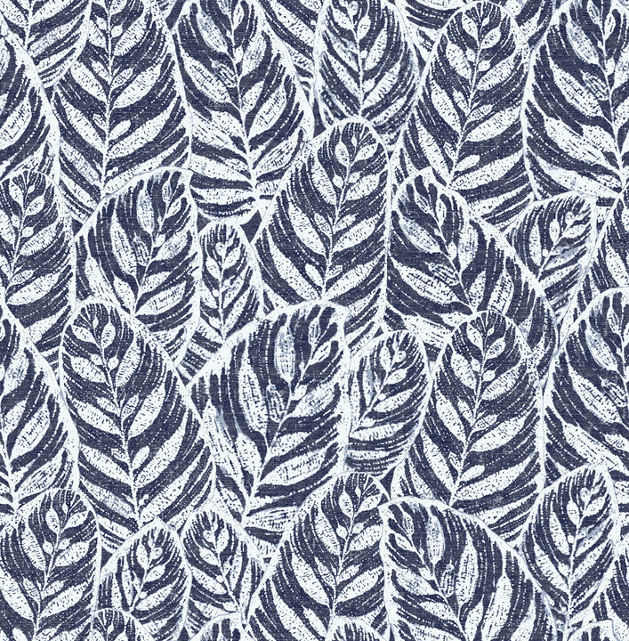 Del Indigo Indigo Botanical Wallpaper