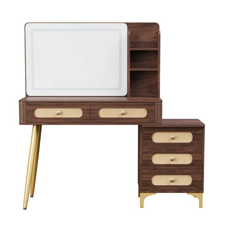 Ludfob 47''Vintage Makeup Vanity