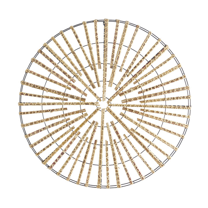 Metal Rattan Wall Decor