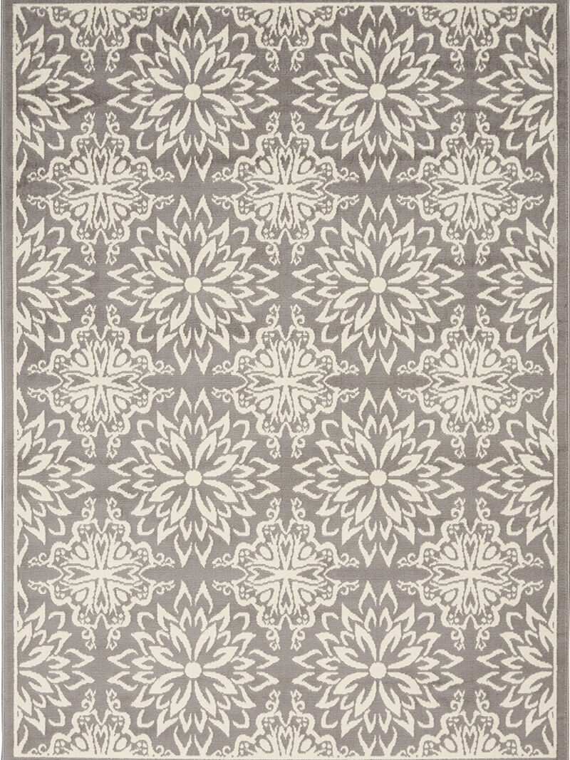 Jubilant JUB06 Ivory/Gray 5'3" x 7'3" Rug